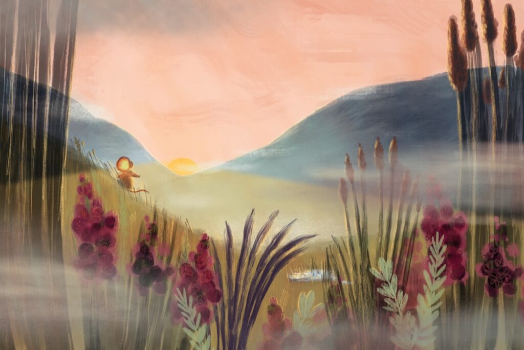 River, illustration by Emily House